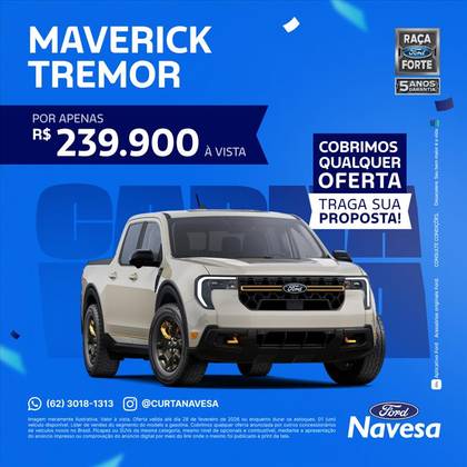FORD MAVERICK 2.0 ECOBOOST GASOLINA TREMOR AUTOMÁTICO